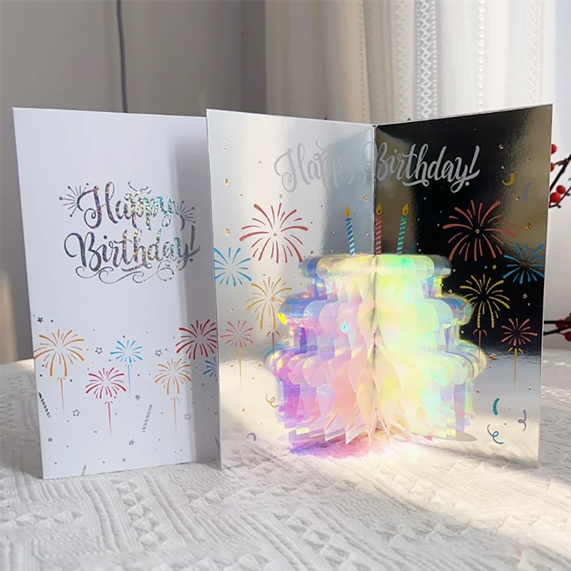 Luxury 3D Pop-Up Greeting Card - Handmade Laser Cut Birthday & Anniversary Gift Card