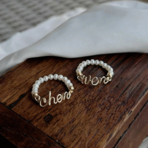 Minimalist Nameplate Ring - Personalized Everyday Jewelry Gift