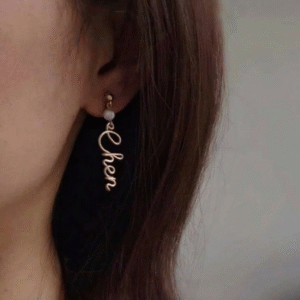 Dainty Personalized Initial Earrings - Unique Custom Jewelry Gift