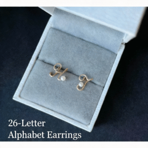 Custom Minimalist Nameplate Studs - Dainty Personalized Letter Earrings